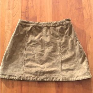 Abercrombie & Fitch Suede Mini Skirt